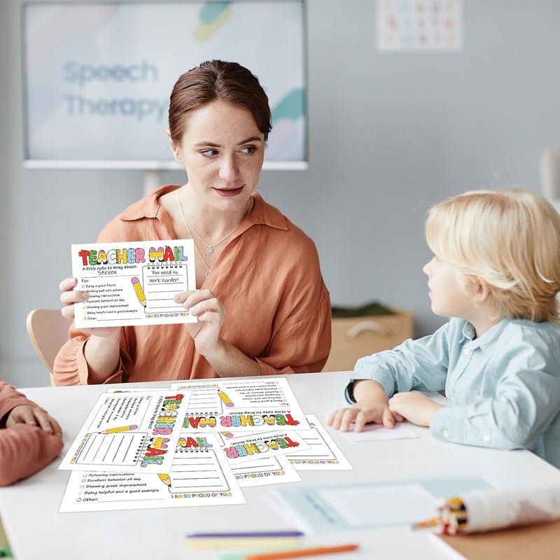 COCHIE Teacher Mail Notes to Parents Classroom Must Haves, Good Behavior Incentive Motivational Cards to Send Home for Elementary Kindergarten Preschool 1st 2nd Grade Teacher Supplies (Notes) - Image 5